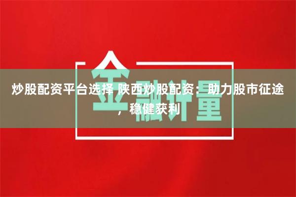 炒股配资平台选择 陕西炒股配资:助力股市征途,稳健获利